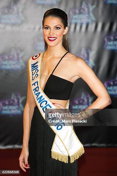 Miss France 2016 Iris Mittenaere attends the 18th NRJ Music Awards at Palais des Festivals on November 12, 2016 in Cannes, France.