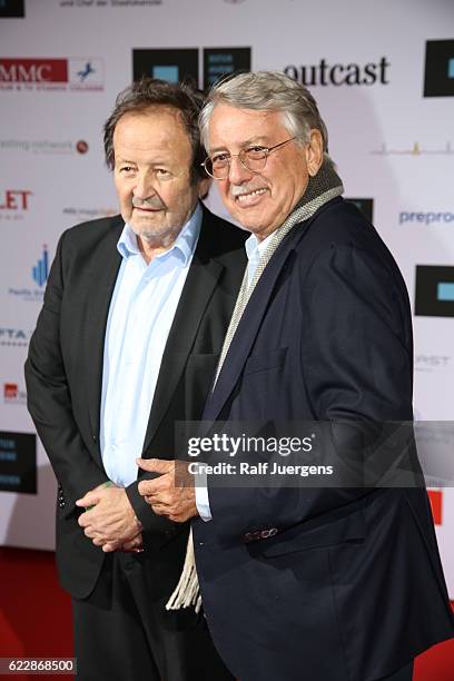 Gernot Roll and Heinrich Breloer attend the German television award by the Deutsche Akademie fuer Fernsehen at Museum Ludwig on November 12, 2016 in...