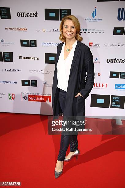 Annette Frier attends the German television award by the Deutsche Akademie fuer Fernsehen at Museum Ludwig on November 12, 2016 in Cologne, Germany.