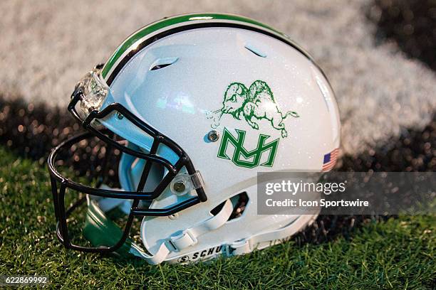 The Marshall Thundering Herd are wearing special helmets that pay tribute to the 1970 and 1971 Marshall teams for the 45th Anniversary of the Young...