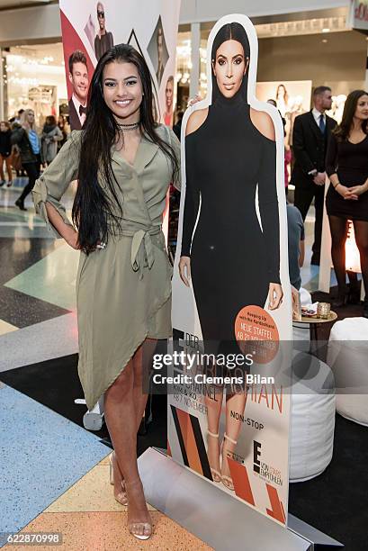 Ivana Santacruz attends the the E! Entertainment Kardashian Shopping Mall Tour on November 12, 2016 in Berlin, Germany.