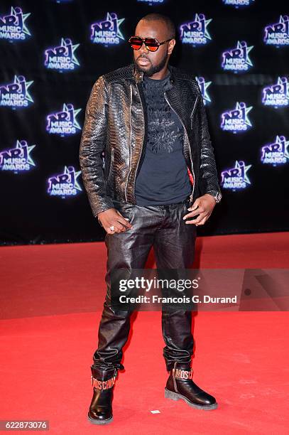 Maitre Gims attends the 18th NRJ Music Awards at Palais des Festivals on November 12, 2016 in Cannes, France.