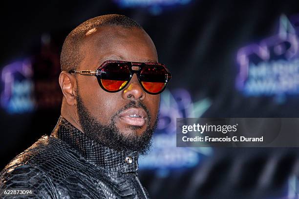 Maitre Gims attends the 18th NRJ Music Awards at Palais des Festivals on November 12, 2016 in Cannes, France.