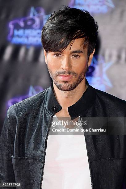 Enrique Iglesias attends the18th NRJ Music Awards - Red Carpet Arrivals at Palais des Festivals on November 12, 2016 in Cannes, France.