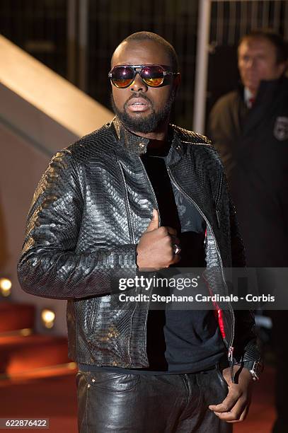 Maitre Gims attends the 18th NRJ Music Awards at Palais des Festivals on November 12, 2016 in Cannes, France.