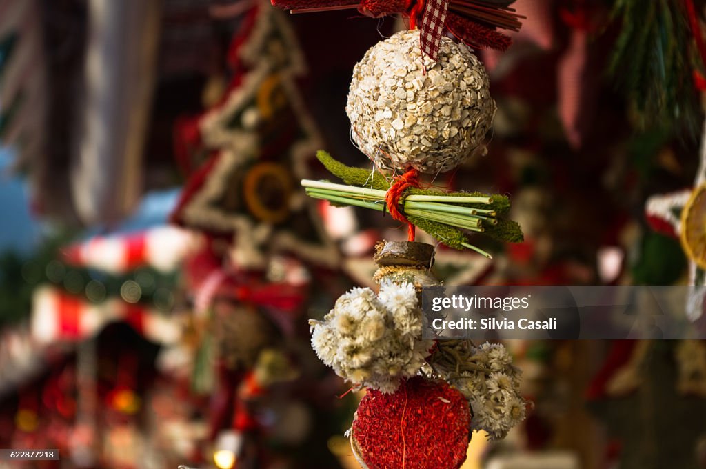 Traditional Italian South Tyrol Christmas Markets Decorations