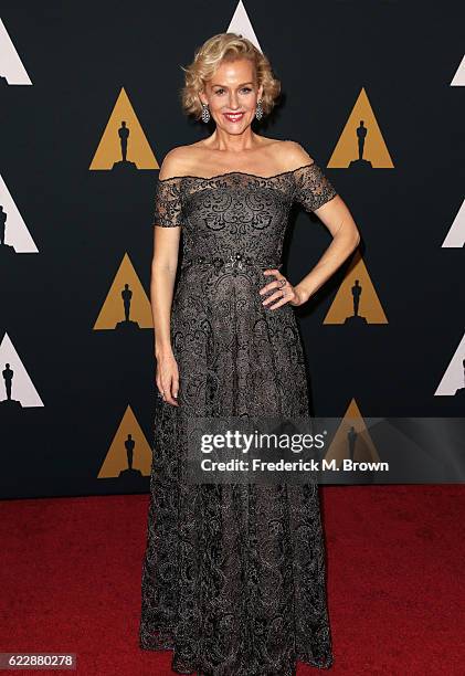 Actress Penelope Ann Miller attends the Academy of Motion Picture Arts and Sciences' 8th annual Governors Awards at The Ray Dolby Ballroom at...