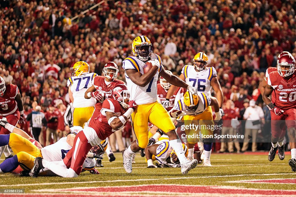 NCAA FOOTBALL: NOV 12 LSU at Arkansas