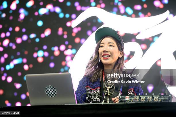 TOKiMONSTA performs on Camp Stage during day one of Tyler, the Creator's 5th Annual Camp Flog Gnaw Carnival at Exposition Park on November 12, 2016...