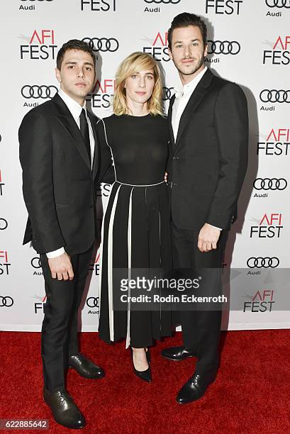 Director Xavier Dolan, producer Nancy Grant, and actor Gaspard Ulliel attend AFI FEST 2016 presented yy Audi - screening of "It's Only The End Of The...