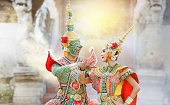 Thai classical mask dance of the Ramayana Epic