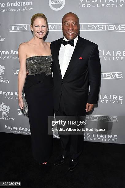 Producer Jennifer Lucas and comedian Byron Allen attend the 5th Annual Baby2Baby Gala at 3LABS on November 12, 2016 in Culver City, California.