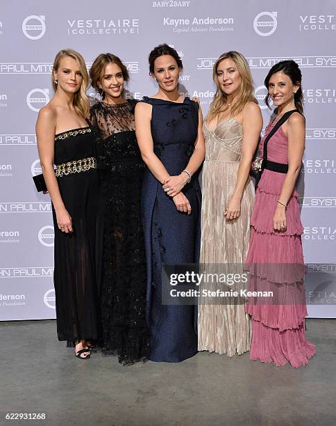 Co-president of Baby2Baby Kelly Sawyer Patricof, founder, The Honest Company, Jessica Alba, actors Jennifer Garner and Kate Hudson and co-president...