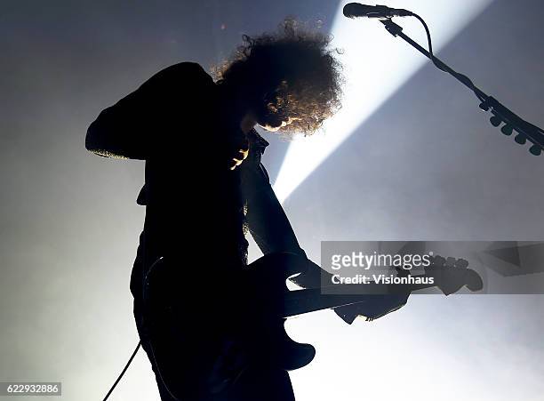 Benjamin Blakeway, bass player with Catfish And The Bottlemen performs at Victoria Warehouse on November 9, 2016 in Manchester, England.
