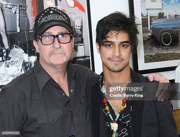 Casting director John Papsidera and actor Avan Jogia attend 'Hindsight Is 30/40 - A Group Photographer Exhibition' at The Salon at Automatic Sweat on...