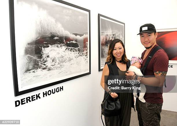 Mary Lai, Rylie Lai and Jerry Lai attend 'Hindsight Is 30/40 - A Group Photographer Exhibition' at The Salon at Automatic Sweat on November 12, 2016...