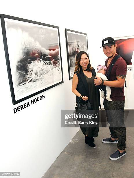 Mary Lai, Rylie Lai and Jerry Lai attend 'Hindsight Is 30/40 - A Group Photographer Exhibition' at The Salon at Automatic Sweat on November 12, 2016...