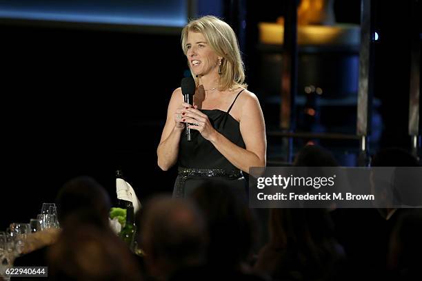 Filmmaker Rory Kennedy speaks during the Academy of Motion Picture Arts and Sciences' 8th annual Governors Awards at The Ray Dolby Ballroom at...