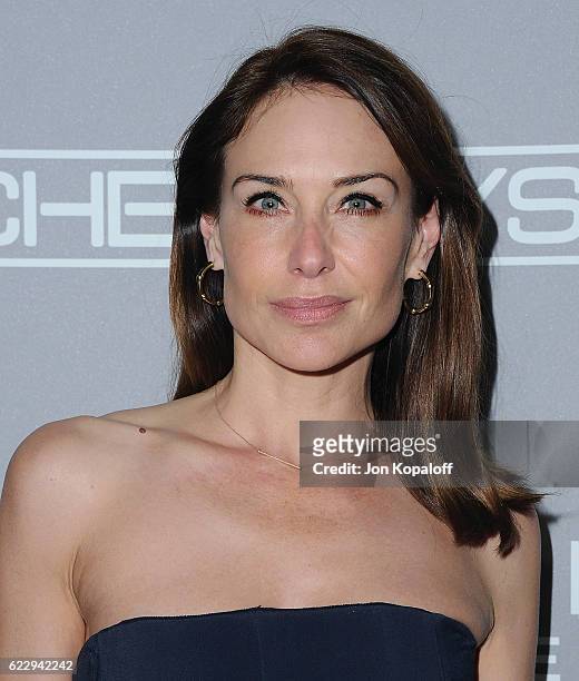 Actress Claire Forlani arrives at the 5th Annual Baby2Baby Gala at 3LABS on November 12, 2016 in Culver City, California.