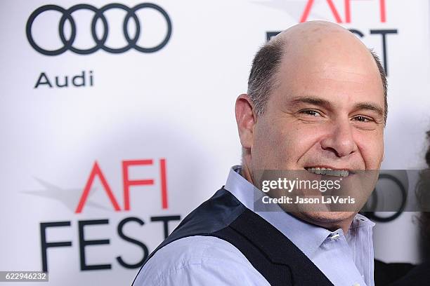 Matthew Weiner attends Cinema's Legacy conversation for "Flirting with Disaster" at the 2016 AFI Fest at TCL Chinese 6 Theatres on November 11, 2016...