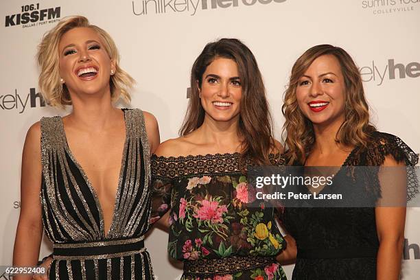 Savannah Chrisley, Nikki Reed and Anjelah Johnson attend the Unlikely Heroes 4th Annual Recognizing Heroes Charity Benefit at The Ritz-Carlton,...