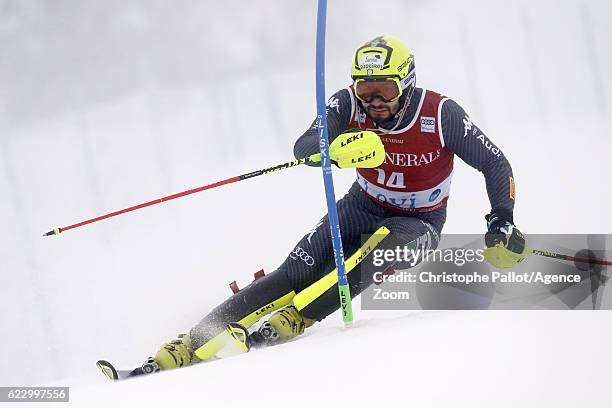 Patrick Thaler of Italy competes during the Audi FIS Alpine Ski World Cup Men's Slalom on November 13, 2016 in Levi, Finland