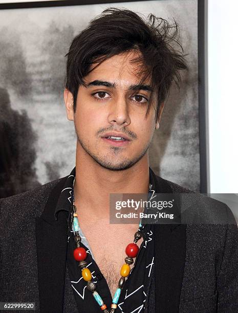 Actor Avan Jogia attends 'Hindsight is 30/40 - A Group Photographer Exhibition' at The Salon at Automatic Sweat on November 12, 2016 in Los Angeles,...