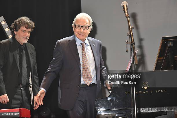 Composer Lalo Schifrin performs during the Tribute to Lalo Schifrin Concert at Palais des Congres as part of "Cinema Et Musique De Film 2016" 3rd...