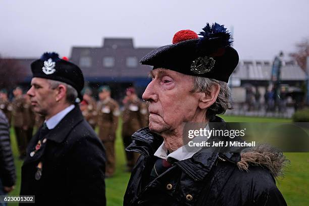 Members of Scotland's armed forces and veterans gather to commemorate and pay respect to the sacrifice of service men and women who fought in the two...