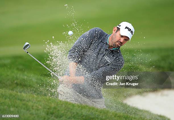 Edward Loar of Unites States of America during the second round of the European Tour qualifying school final stage at PGA Catalunya Resort on...