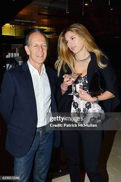 Michael Halsband and Vajra Kingsly attend The Warhol Dinner @ MR CHOW at Mr Chow in Tribeca on November 12, 2016 in New York City.