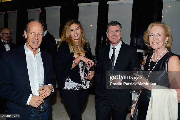 Michael Halsband, Vajra Kingsly, Patrick Moore and Ann McGuinn attend The Warhol Dinner @ MR CHOW at Mr Chow in Tribeca on November 12, 2016 in New...