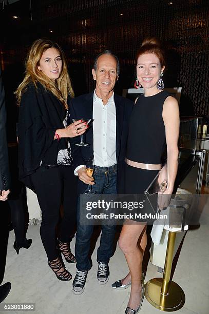 Vajra Kingsly, Michael Halsband and Rose Durgan attend The Warhol Dinner @ MR CHOW at Mr Chow in Tribeca on November 12, 2016 in New York City.