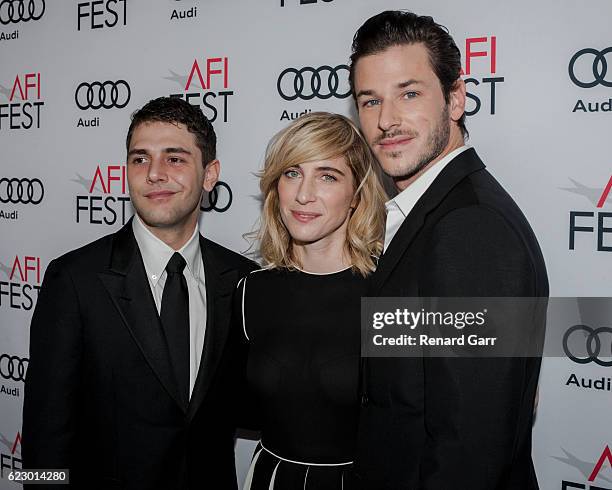 Director Xavier Dolan, producer Nancy Grant, and actor Gaspard Ulliel attend AFI FEST 2016 presented yy Audi - screening of 'It's Only The End Of The...