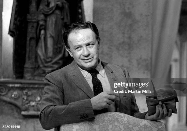 American film director, screenwriter and producer Joseph Leo Mankiewicz poses for a portrait circa 1960's.
