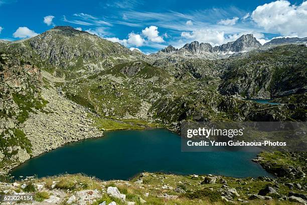 lake of la glere, hautes pyrenees, france - hautes pyrenees stock pictures, royalty-free photos & images