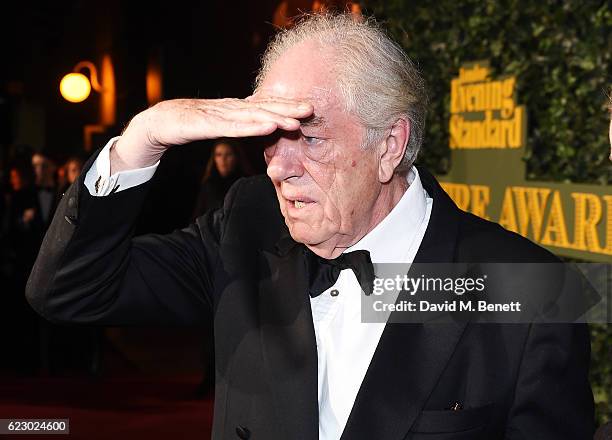 Sir Michael Gambon arrives at The 62nd London Evening Standard Theatre Awards, recognising excellence from across the world of theatre and beyond, at...