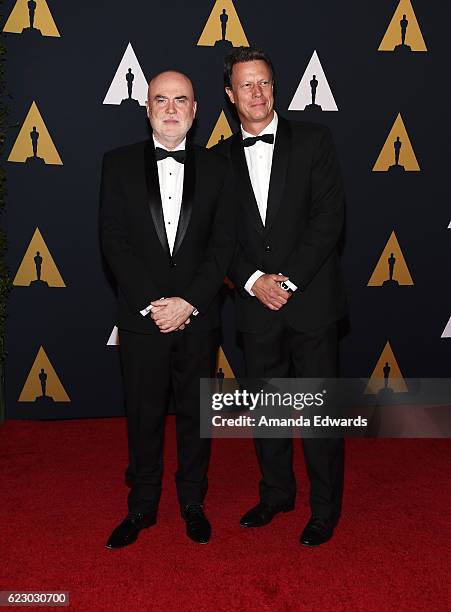 Producer Ged Doherty and director Gavin Hood arrive at the Academy of Motion Picture Arts and Sciences' 8th Annual Governors Awards at The Ray Dolby...