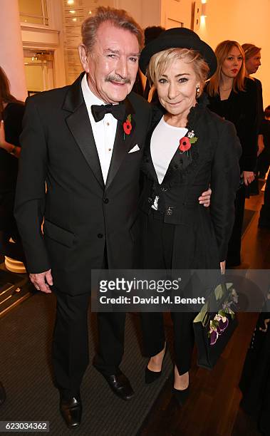 Gawn Grainger and Zoe Wanamaker attend a cocktail reception at The 62nd London Evening Standard Theatre Awards, recognising excellence from across...