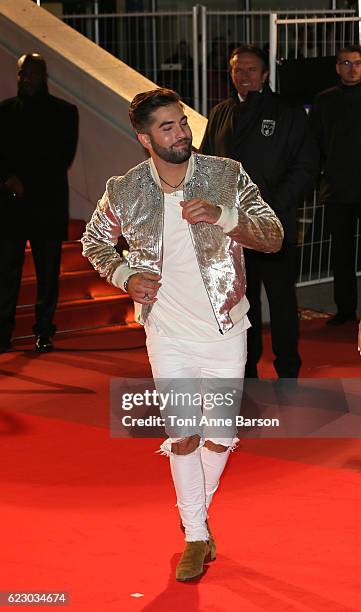 Kendji Girac arrives at the 18th NRJ Music Awards at the Palais des Festivals on November 12, 2016 in Cannes, France.