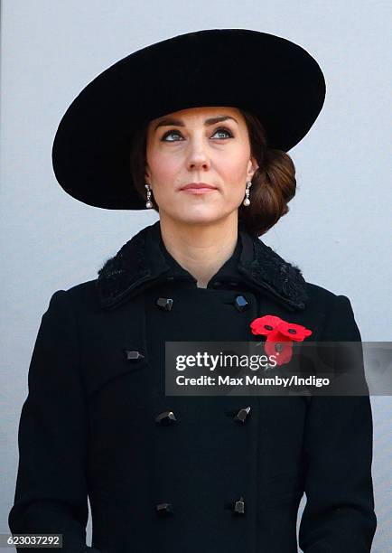 Catherine, Duchess of Cambridge attends the annual Remembrance Sunday Service at the Cenotaph on Whitehall on November 13, 2016 in London, England....