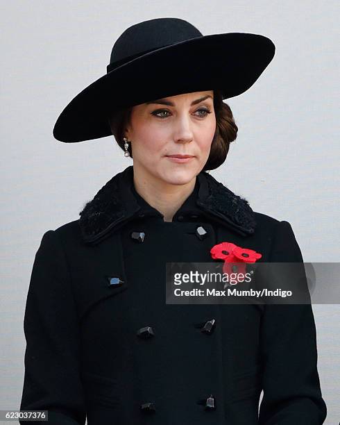Catherine, Duchess of Cambridge attends the annual Remembrance Sunday Service at the Cenotaph on Whitehall on November 13, 2016 in London, England....