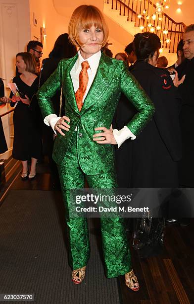 Mary Portas attends a cocktail reception at The 62nd London Evening Standard Theatre Awards, recognising excellence from across the world of theatre...