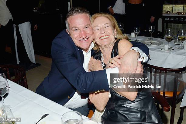 Jim Spencer and Emma Graham attend The Warhol Dinner @ MR CHOW at Mr Chow in Tribeca on November 12, 2016 in New York City.