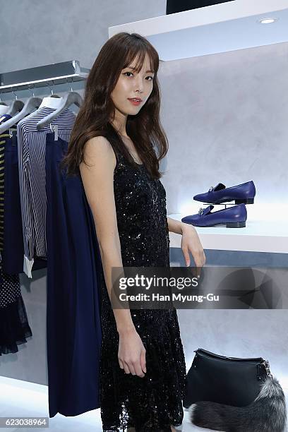 Model attends the Michael Kors Cheongdam Flagship Store Opening Cocktail Party on November 12, 2016 in Seoul, South Korea.