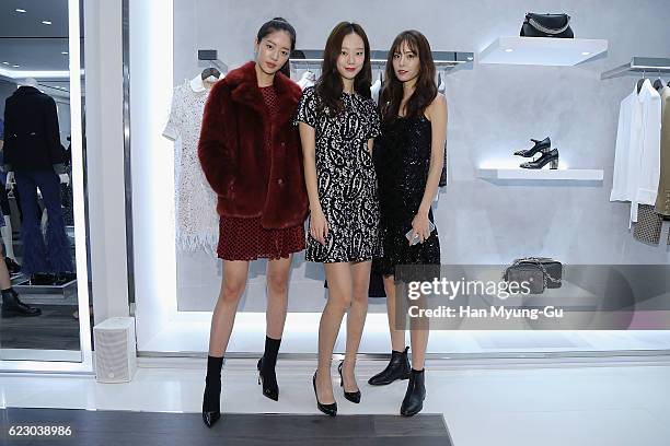 Models attend the Michael Kors Cheongdam Flagship Store Opening Cocktail Party on November 12, 2016 in Seoul, South Korea.