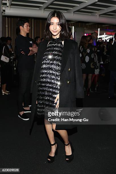 Model Vivian Ta attends the Michael Kors Cheongdam Flagship Store Opening Cocktail Party on November 12, 2016 in Seoul, South Korea.