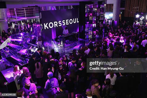 General view of the atmosphere at the Michael Kors Cheongdam Flagship Store Opening Cocktail Party on November 12, 2016 in Seoul, South Korea.