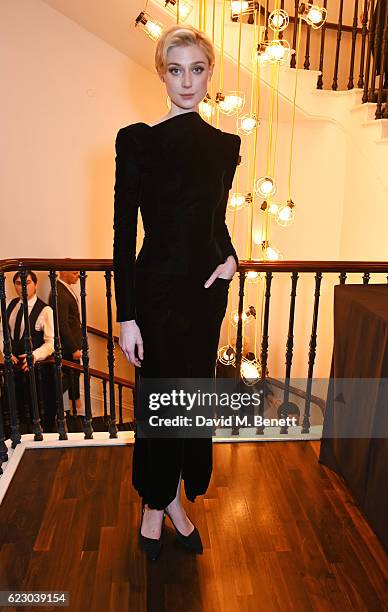 Elizabeth Debicki attends a cocktail reception at The 62nd London Evening Standard Theatre Awards, recognising excellence from across the world of...