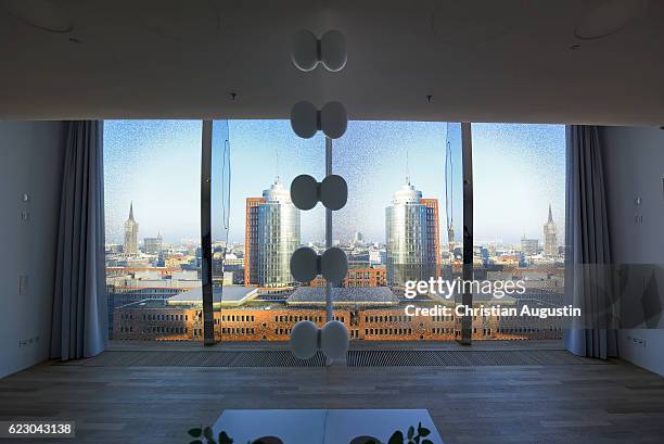 View of the Conducter's room during a press event at the Elbphilharmonie on November 13, 2016 in Hamburg, Germany.